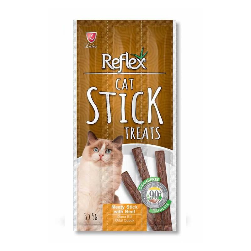 Reflex Cat Stick Biftekli Kedi Ödül Çubuğu 5 Gr 3'lü
