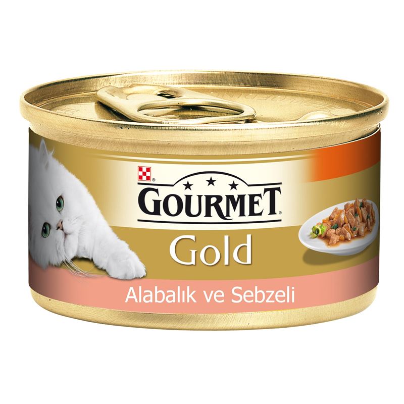 Gourmet Gold Alabalık ve Sebzeli Kedi Konservesi 85gr