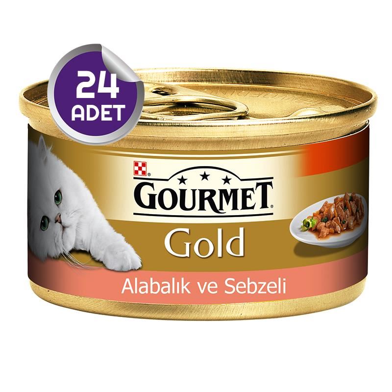 Gourmet Gold Alabalık ve Sebzeli Kedi Konservesi 24x85gr