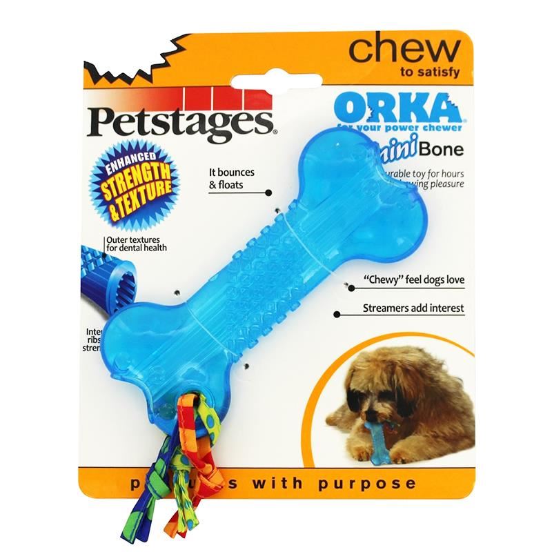Petstages Mini Orka Bone Kauçuk Küçük Irk Köpek Oyuncağı 10 Cm