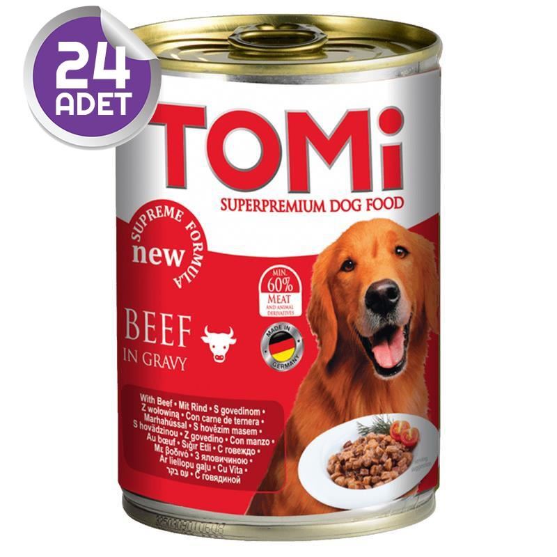 Tomi Sığır Etli Köpek Konservesi 400 Gr 24 ADET