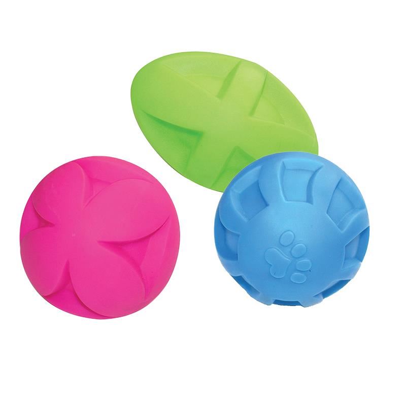HappyPet 57601 Vinly Ball Köpek Plastik Oyuncak Topu 3 Adet