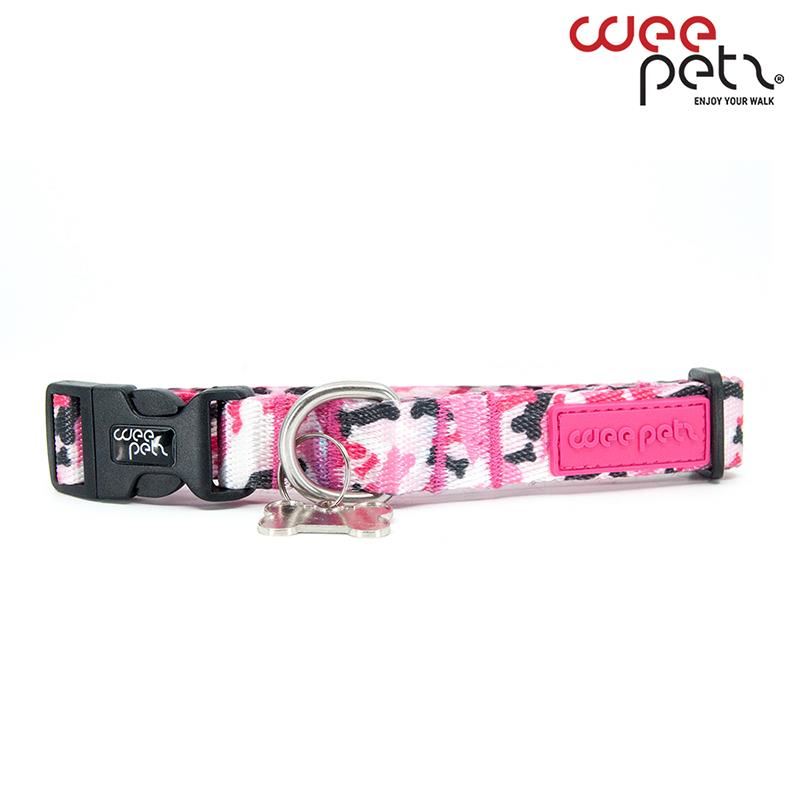 WeePetz Pink Camo Collar Köpek Boyun Tasması XSmall