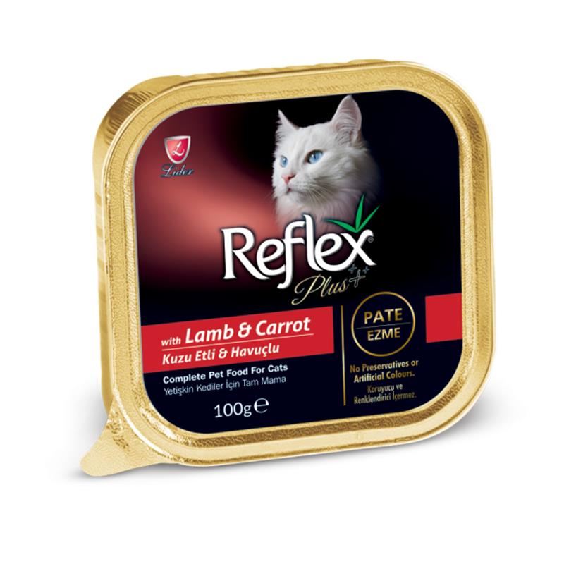 Reflex Plus Pate Kuzu Ve Havuçlu Yetişkin Kedi Konservesi 100 Gr