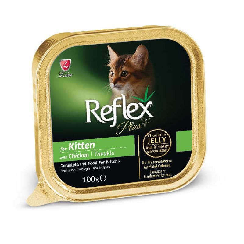 Reflex Plus Jöle İçinde Kitten Tavuklu Yavru Kedi Konservesi 100 Gr