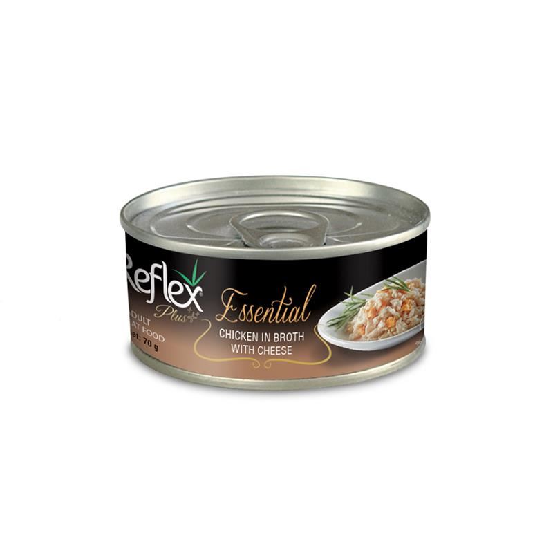 Reflex Plus Essential Tavuklu ve Peynirli Yetişkin Kedi Konservesi 70gr