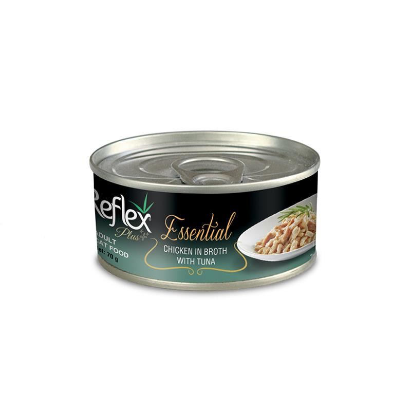 Reflex Plus Essential Tavuklu ve Ton Balıklı Yetişkin Kedi Konservesi 70gr