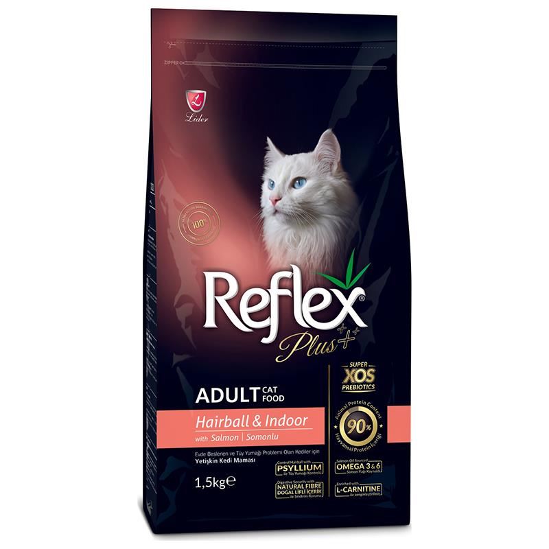 Reflex Plus Hairball Somonlu Yetişkin Kedi Maması 1.5kg