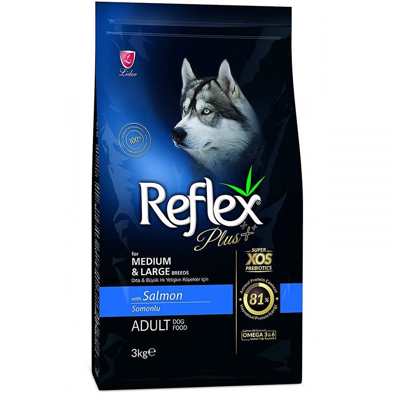 Reflex Plus Somonlu Yetişkin Köpek Maması 3kg