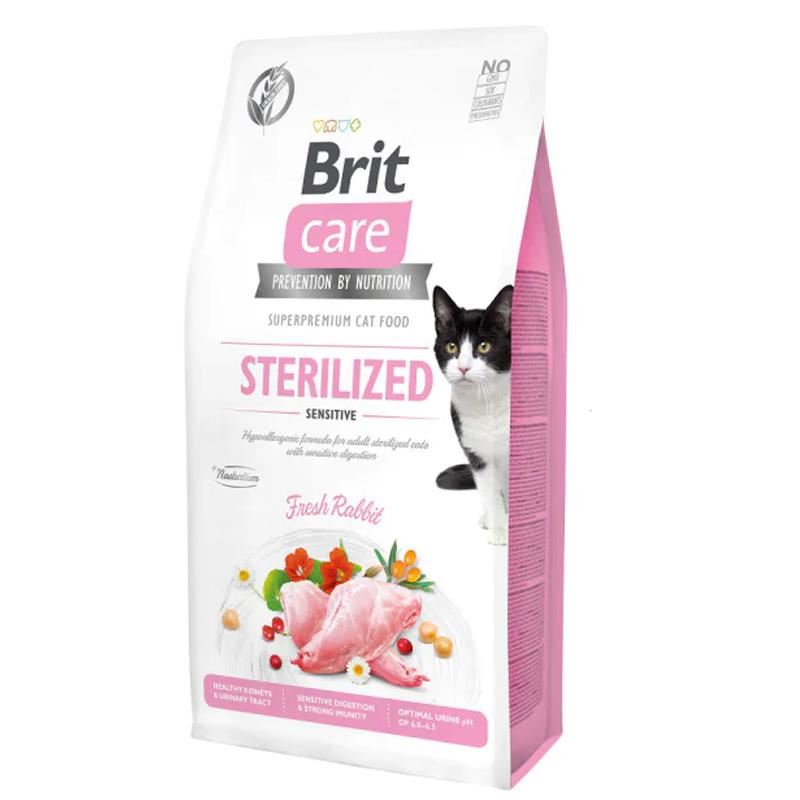 Brit Care Hypo-Allergenic Sensitive Tahılsız Tavşanlı Kısır Kedi Maması 7kg