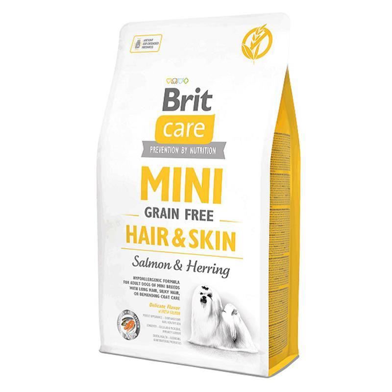 Brit Care Mini Hair Skin Somonlu Ve Ringa Balıklı Tahılsız Köpek Maması 7kg