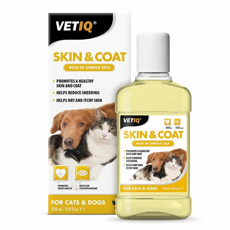 VETIQ Skin Coat Kedi Köpek Omega 3 Ve 6 Besin Takviyesi 250 Ml