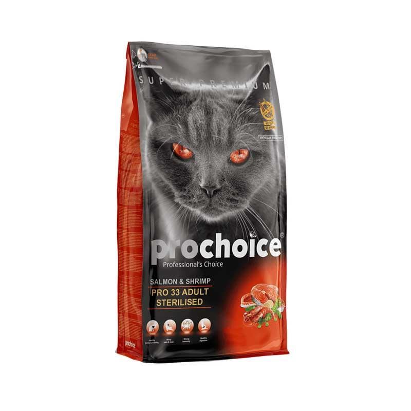 ProChoice Pro33 Somonlu ve Karidesli Kısırlaştırılmış Kedi Maması 15kg