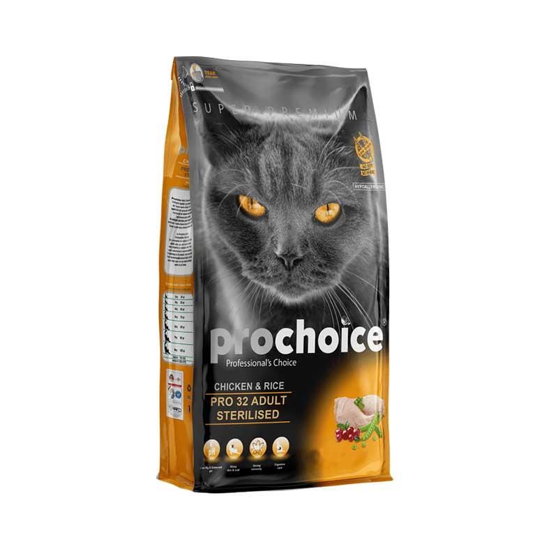 ProChoice Pro32 Tavuklu Pirinçli Kısırlaştırılmış Kedi Maması 15kg