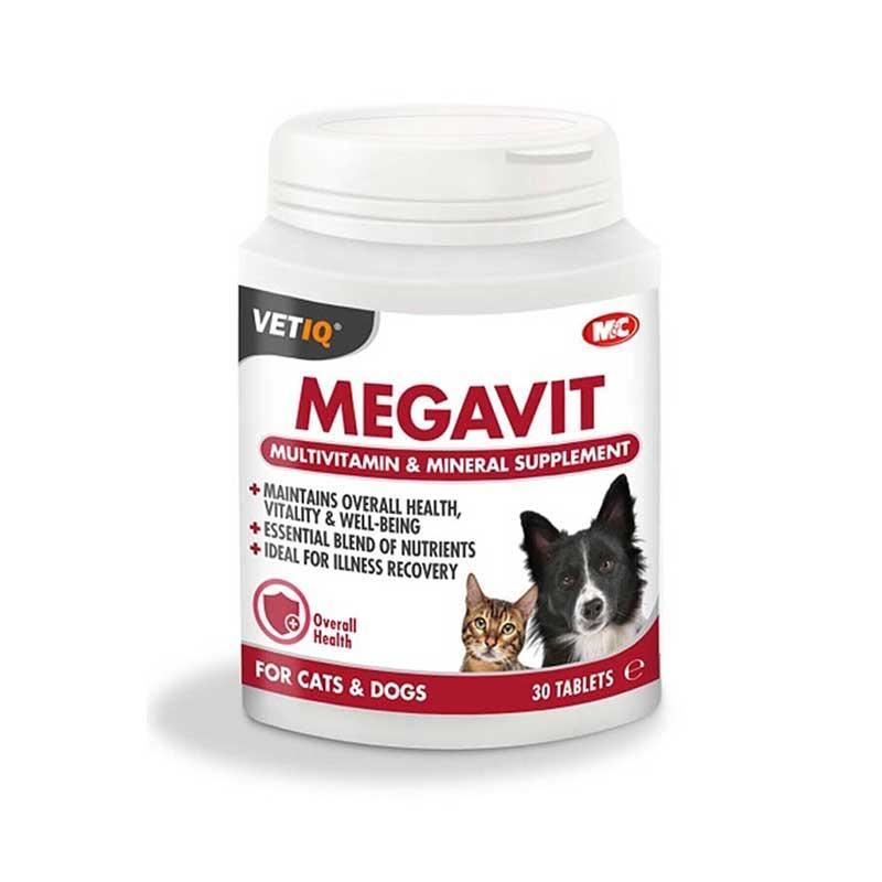 VETIQ Megavit Kedi ve Köpek Multivitamin 30 Tablet