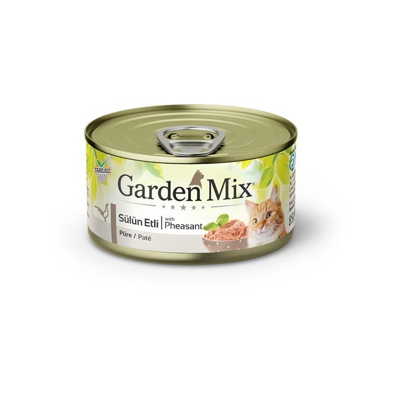 GardenMix Kıyılmış Sülün Etli Tahılsız Kedi Konservesi 85g