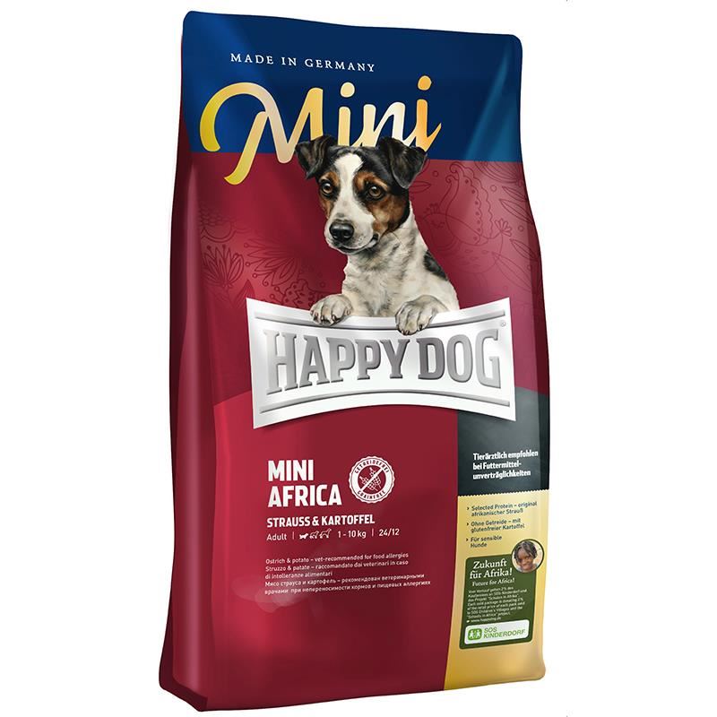 Happy Dog Mini Africa Devekuşu Etli Köpek Maması 4kg