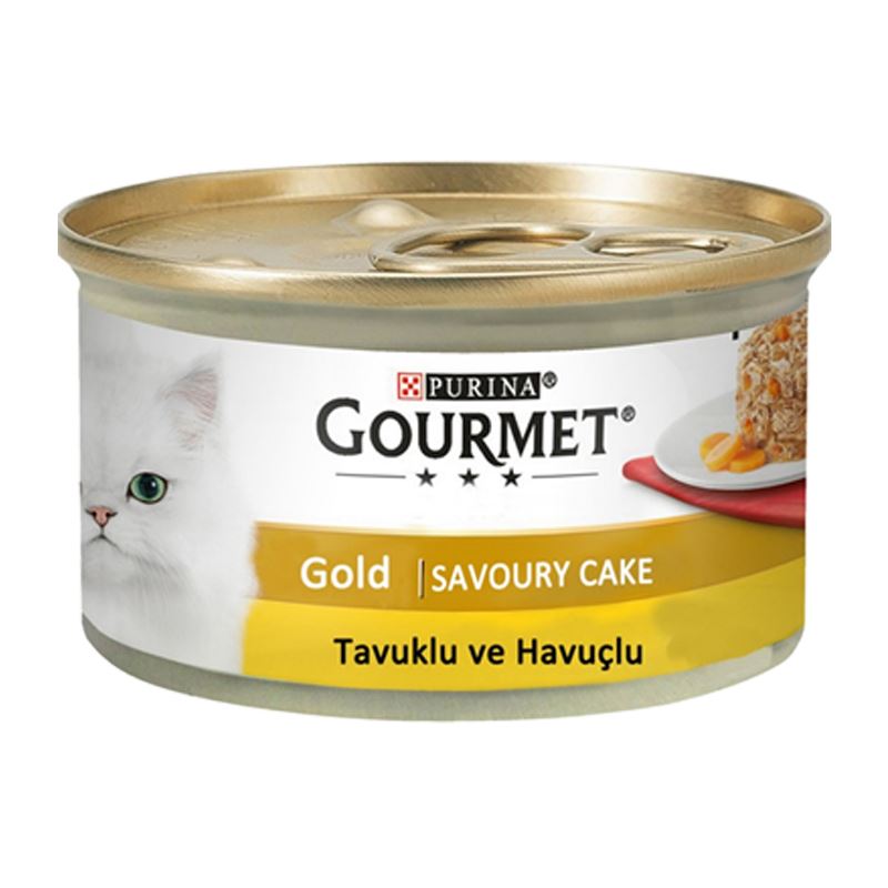 Gourmet Gold Savoury Parça Etli Tavuk&Havuç Yetişkin Kedi Konservesi 85gr