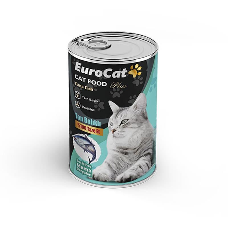 EuroCat Kedi Konservesi Ton Balıklı 400gr