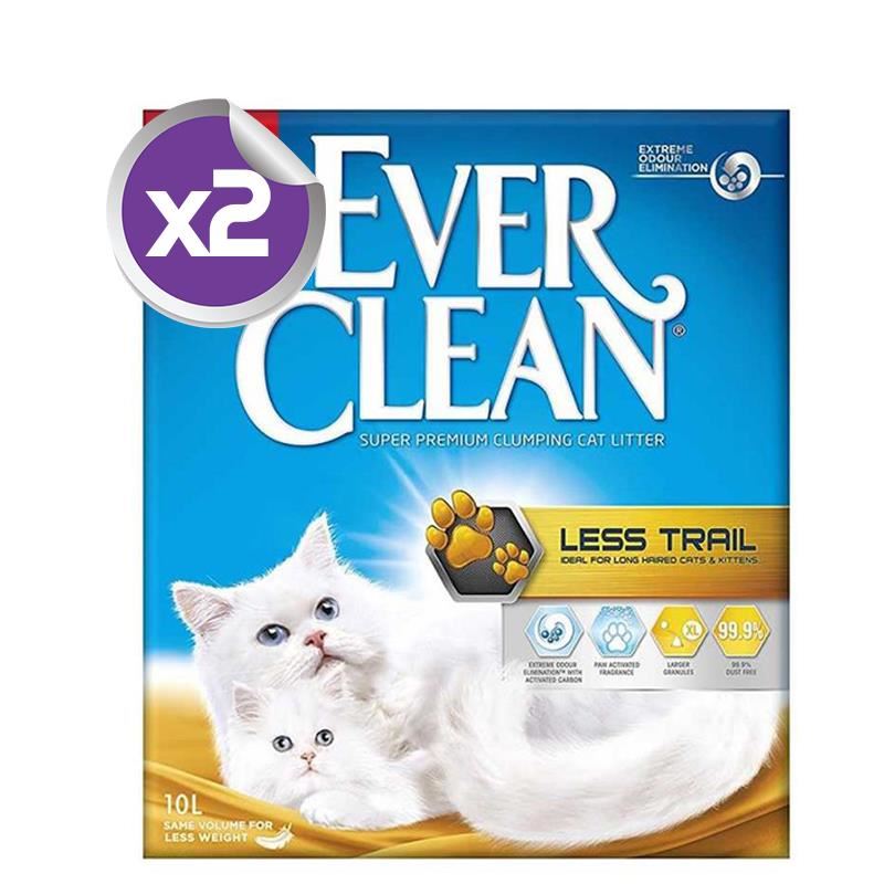 Ever Clean Less Trail / Patilere Yapışmayan Kedi Kumu 2x10Lt
