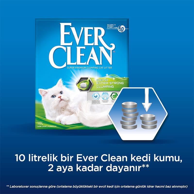 Ever Clean Extra Strong Scented Kokulu Kedi Kumu 2x10Lt