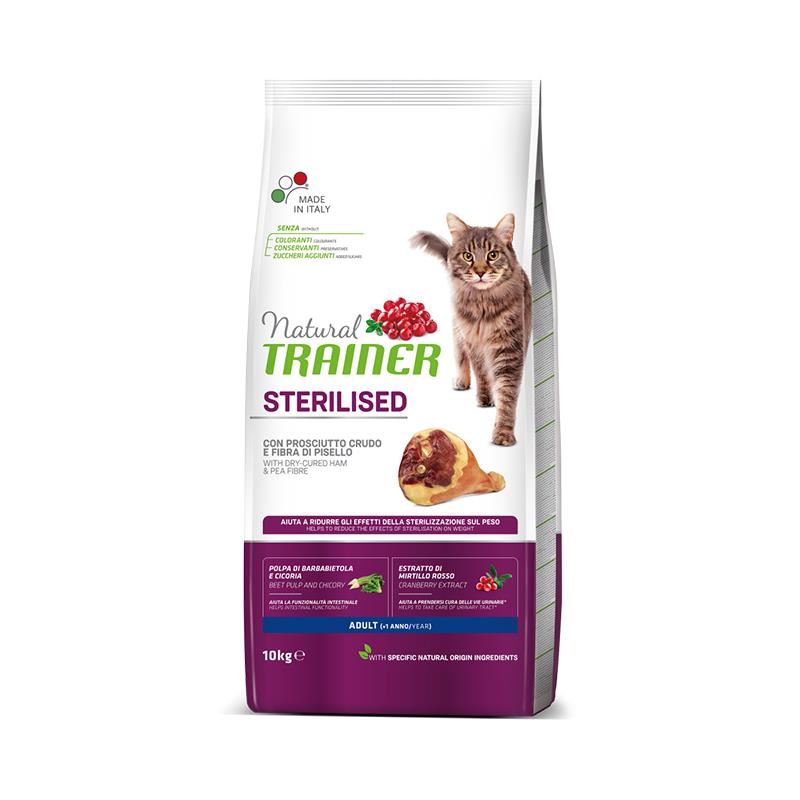 Natural Tranier Sterilised Jambonlu Kısırlaştırılmış Kedi Maması 10kg
