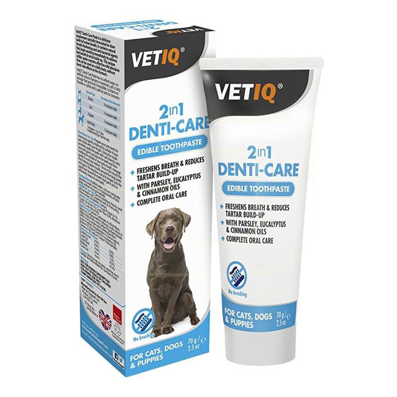 VETIQ 2in1 Denti Care Kedi ve Köpek Ağız Ve Diş Sağlığı Macunu 70 Gr