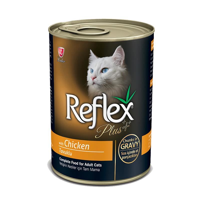 Reflex Plus Soslu Tavuklu Yetişkin Kedi Konservesi 400gr