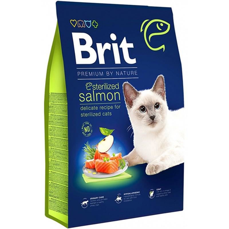 Brit Premium Nature Sterilised Somonlu Kısırlaştırılmış Kedi Maması 8kg