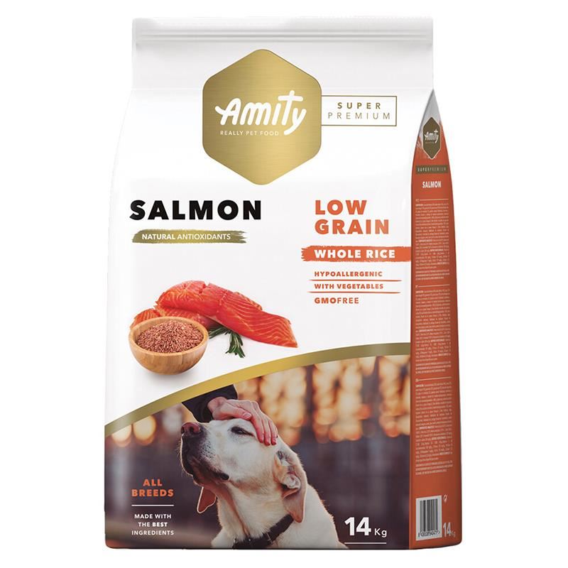 Amity Düşük Tahıllı Somonlu Yetişkin Köpek Maması 14kg