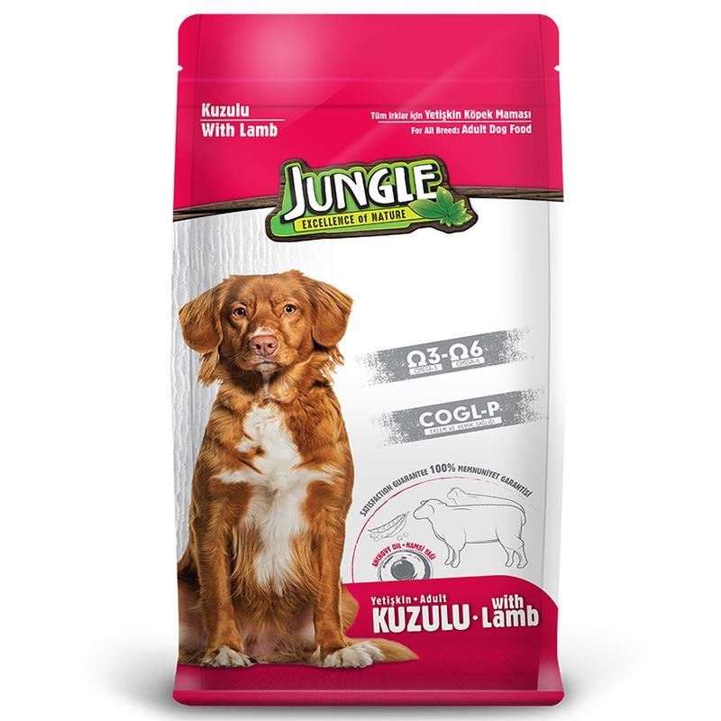 Jungle Kuzu Etli Yetişkin Köpek Maması 15kg