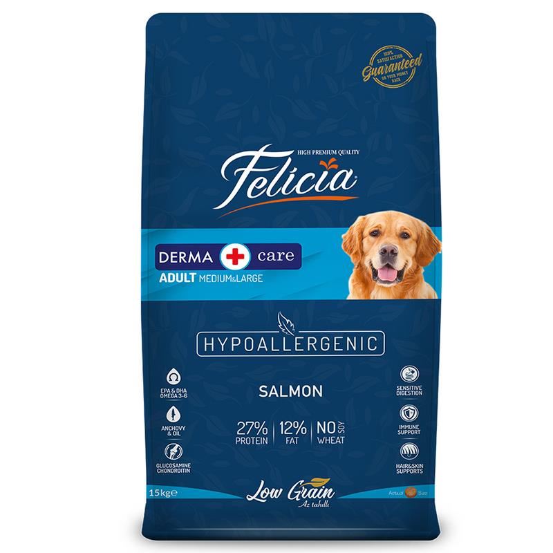 Felicia Somonlu Yetişkin Köpek Maması M/L 15kg