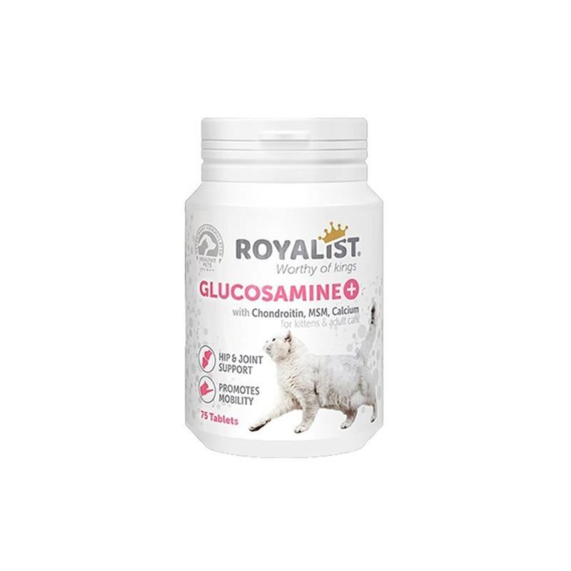 Royalist Glukozamin Kediler Için Eklem Sağlığı Destekleyici Tablet 75 Adet