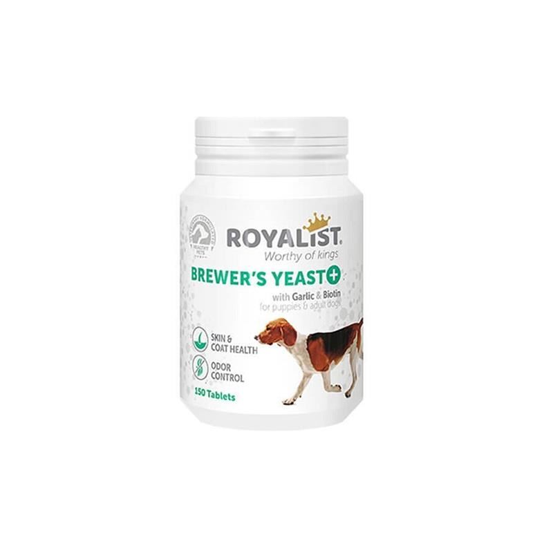 Royalist Brewers Yeast Köpekler İçin Deri Tüy Sağlığı Tablet 150 Adet