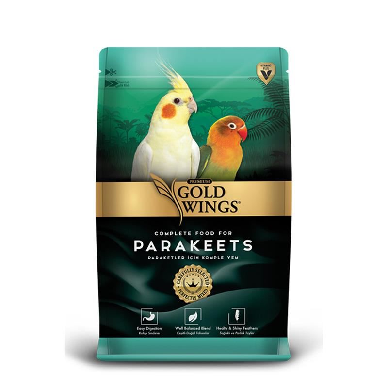Gold Wings Premium Papağan Paraket Yemi 1Kg