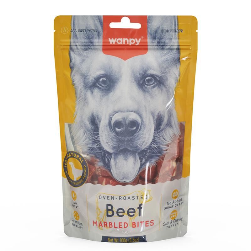 Wanpy Marbled Biftekli Köpek Ödül Et Parçaları 100gr