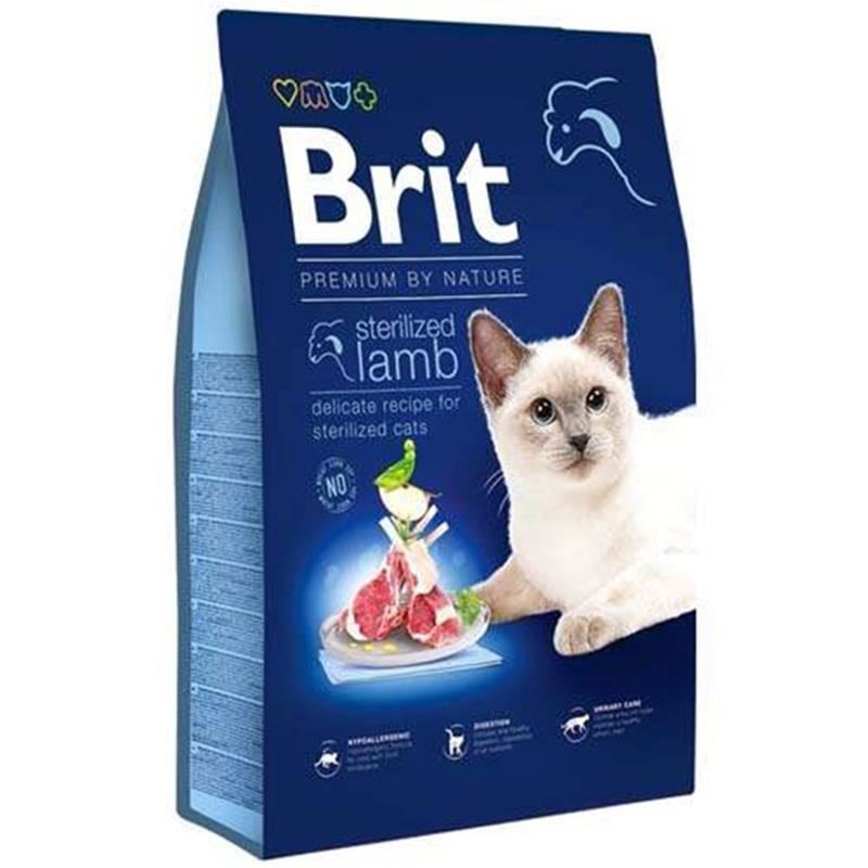 Brit Premium Sterilized Kuzu Etli Kısırlaştırılmış Kedi Maması 8kg