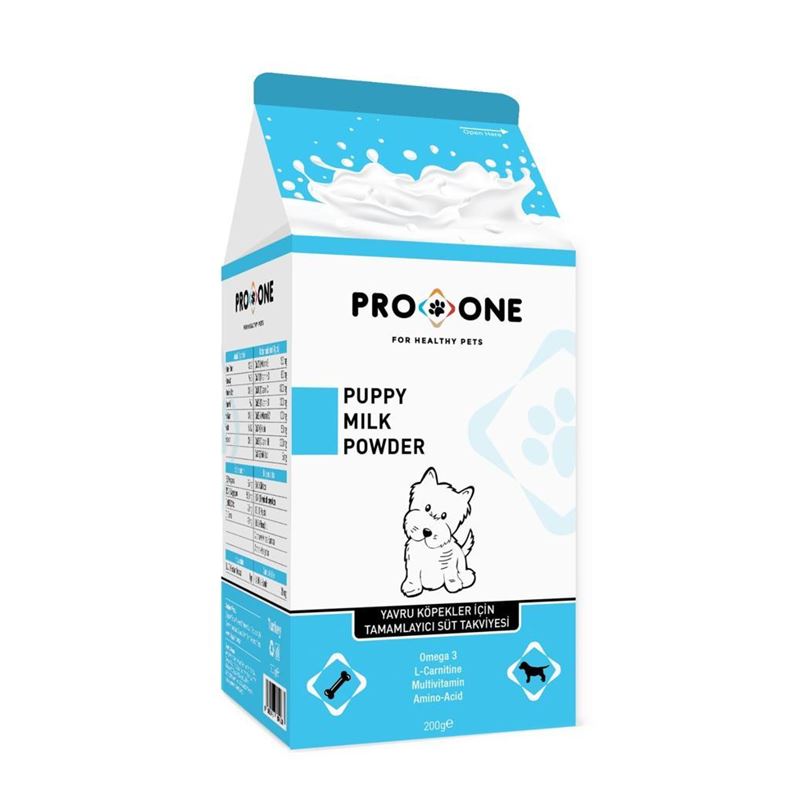 Pro One Yavru Köpek İçin Tamamlayıcı Süt Tozu 200gr