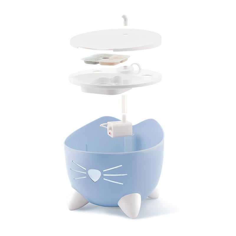 Catit Pixi Kedi ve Küçük Irk Köpekler için Otomatik Su Kabı 2lt Mavi