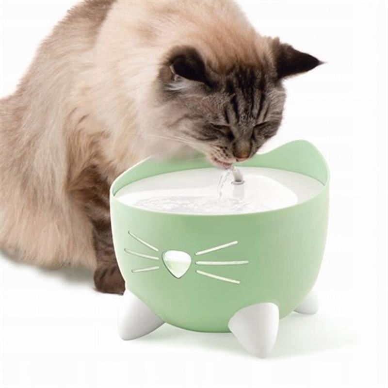 Catit Pixi Kedi ve Küçük Irk Köpekler için Otomatik Su Kabı 2lt Nane Yeşili