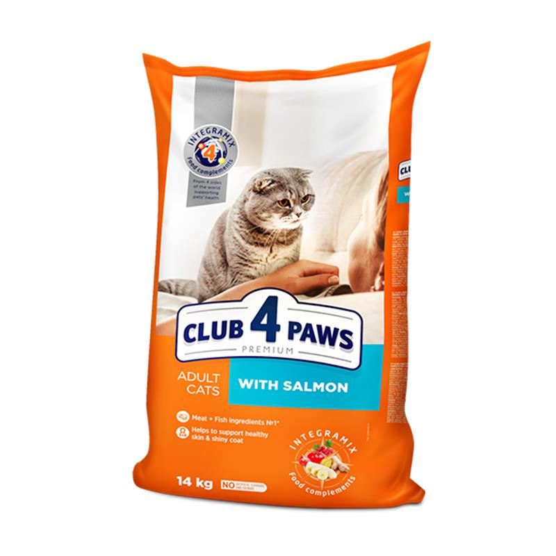 Club4Paws Somonlu Yetişkin Kedi Maması 14kg