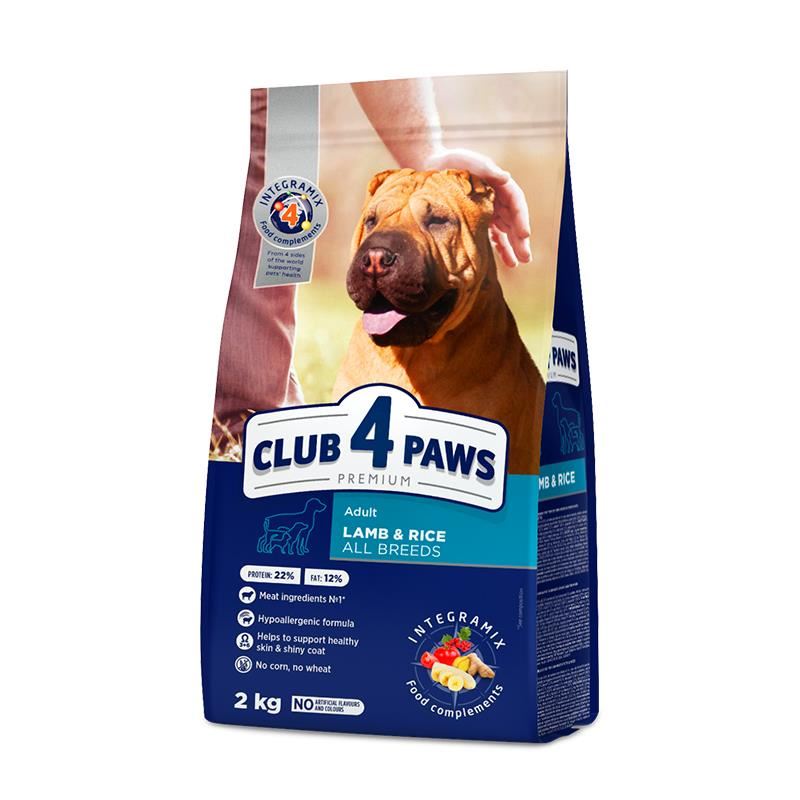 Club4Paws Kuzu Etli Yetişkin Köpek Maması 2kg