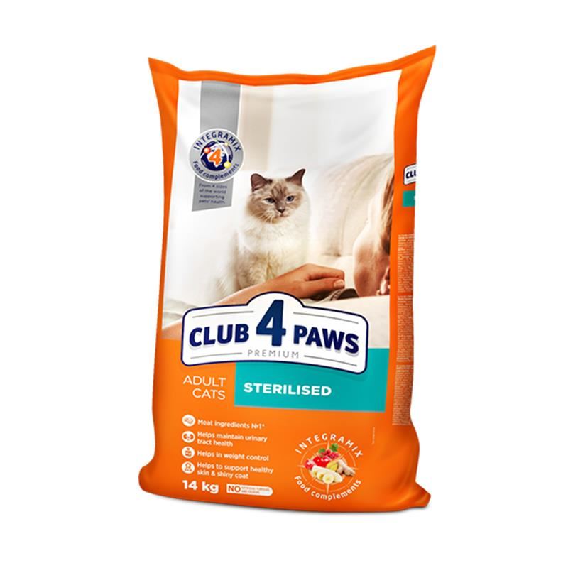 Club4Paws Tavuklu Kısırlaştırılmış Kedi Maması 14kg