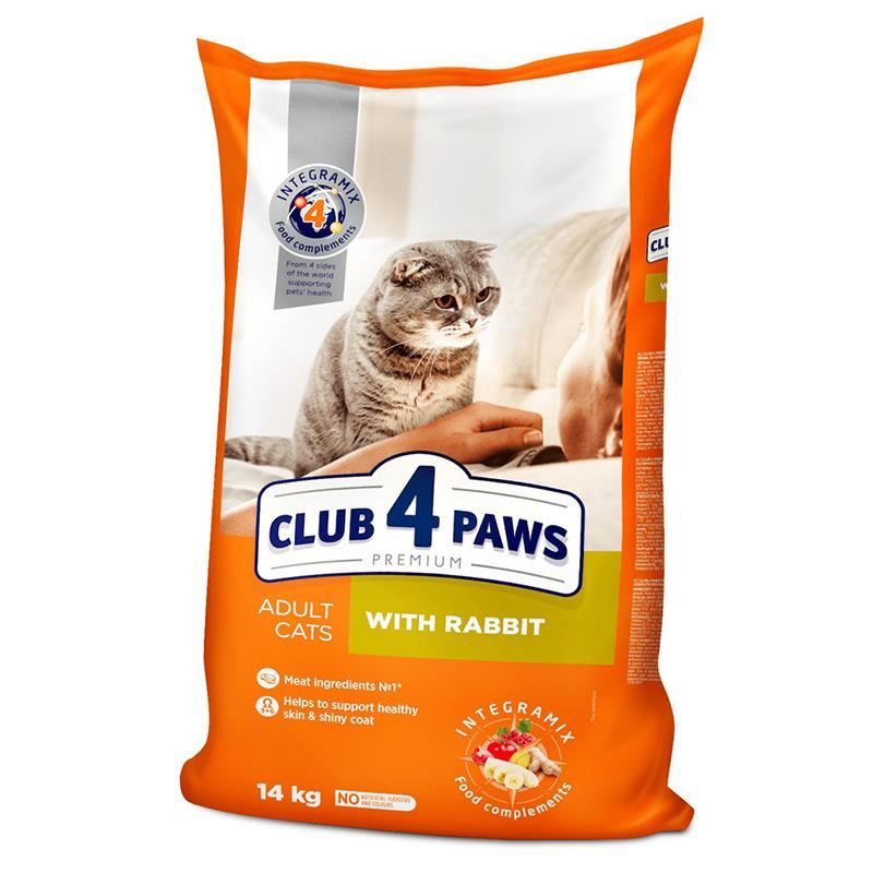 Club4Paws Tavşanlı Yetişkin Kedi Maması 14kg