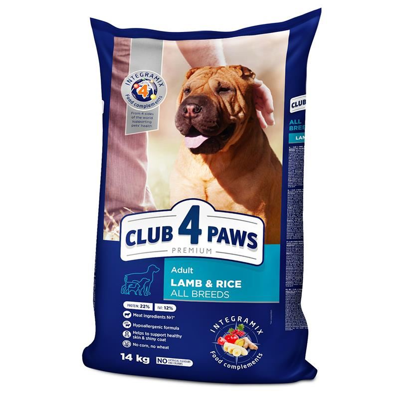 Club4Paws Kuzu Etli Yetişkin Köpek Maması 14kg
