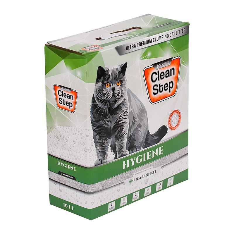 Clean Step Hygiene Bikarbonatlı Kokusuz İnce Tane Topaklanan Kedi Kumu 10lt