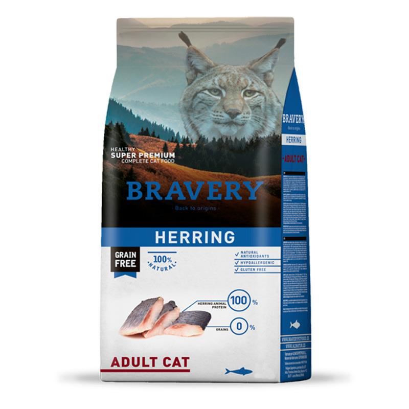 Bravery Ringa Balıklı Tahılsız Yetişkin Kedi Maması 2kg