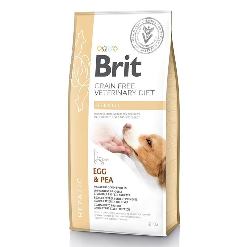Brit Veterinary Diet Hepatic Karaciğer Yetmezliği İçin Tahılsız Köpek Maması 12kg