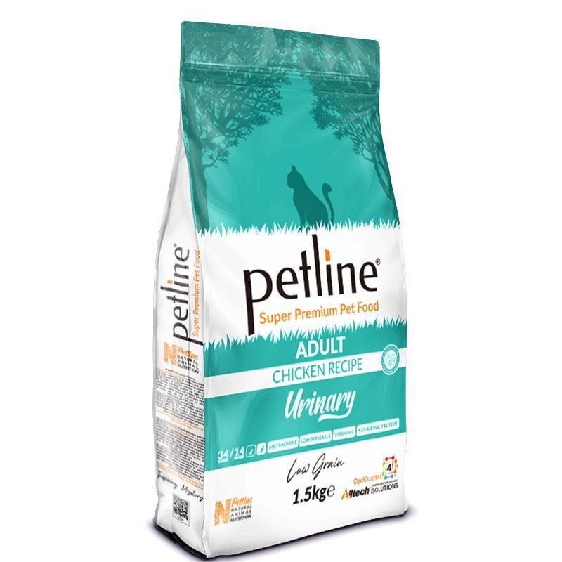 Petline Urinary Tavuklu Düşük Tahıllı Yetişkin Kedi Maması 1.5kg