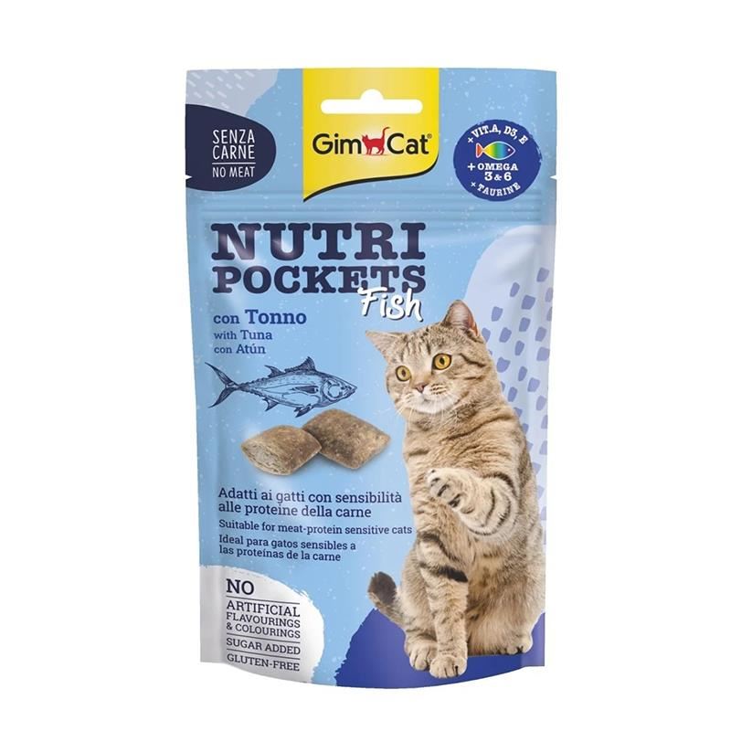 GimCat Nutri Pockets Ton Balıklı Kedi Ödül Maması 60gr